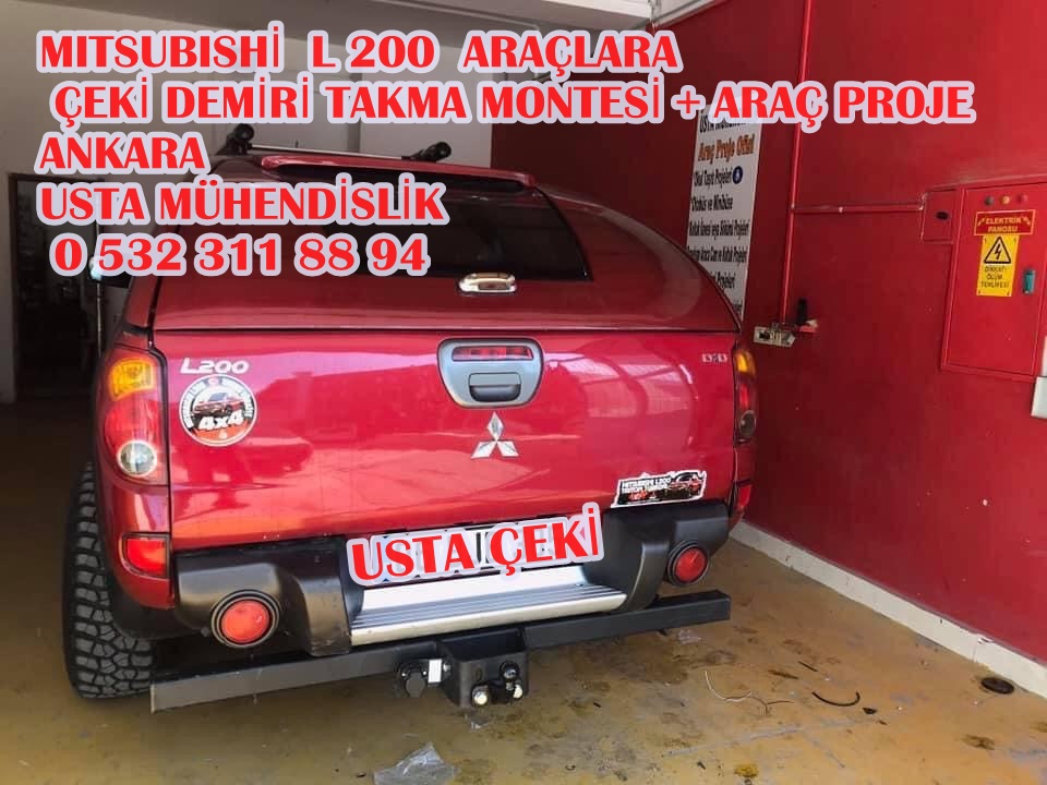 L 200 MITSUBISHİ ÇEKİ DEMİRİ TAKMA MONTESİ VE ARAÇ PROJE USTA