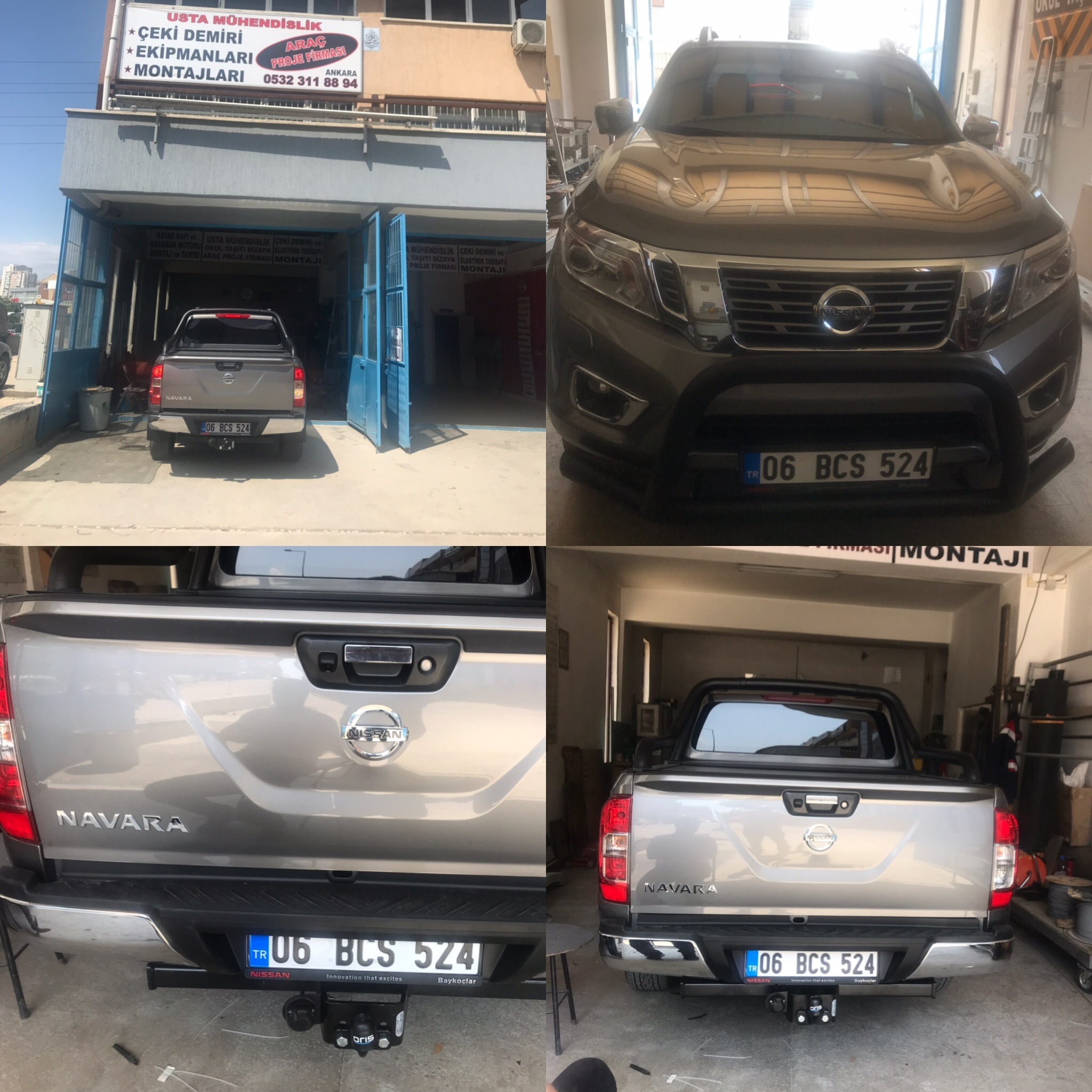 NISSAN NAVARA KAMYONET ARAÇLARA ÇEKİ DEMİR BAGLAMA MONTAJI VE ARAÇ PROJE FİRMASI ANKARA USTA MÜHENDİSLİK 05323118894